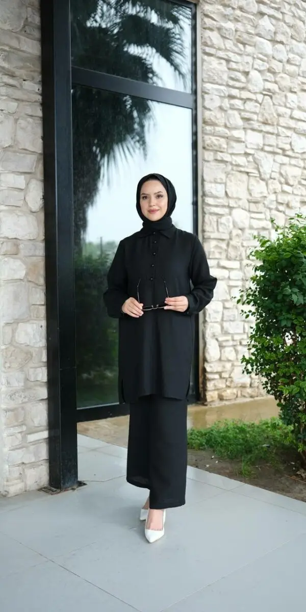 Ensemble avec pantalon - Noir