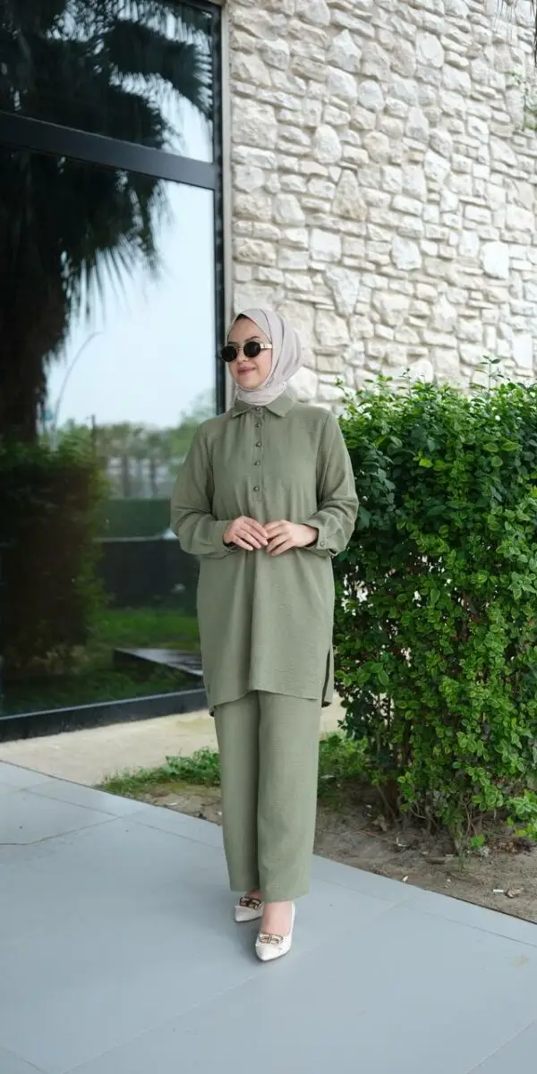 Ensemble avec pantalon - Vert