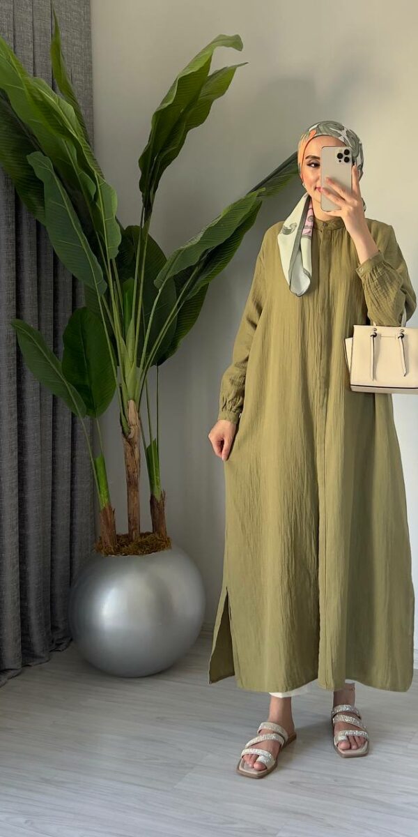Robe Tunique Mousseline - Vert pistache