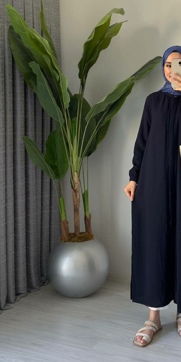 Robe Tunique Mousseline - bleu marine