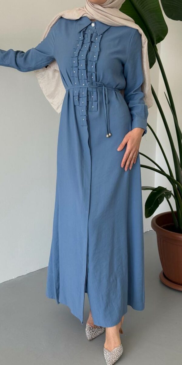 Robe perlé - Bleu