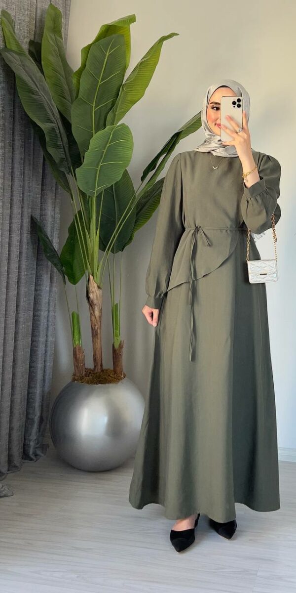 Robe en tissu sensuel - Verte