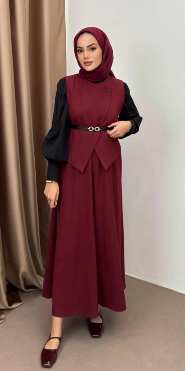 Ensemble avec jupe - Bordo