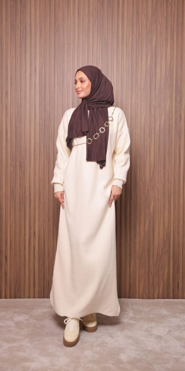 Robe en Maille-Beige