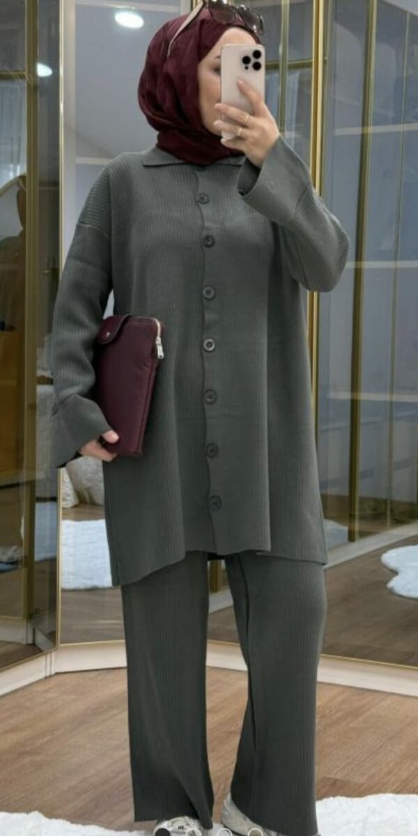 Ensemble en Maille Gris